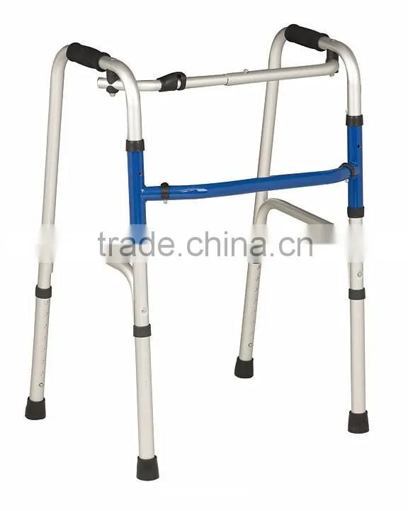 Folding rollator walker
