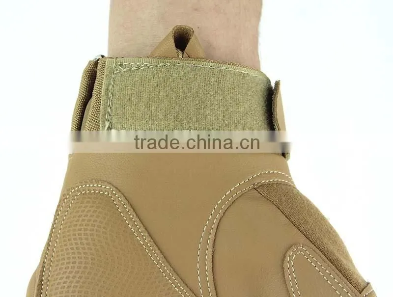 cut finger olive green army gloves