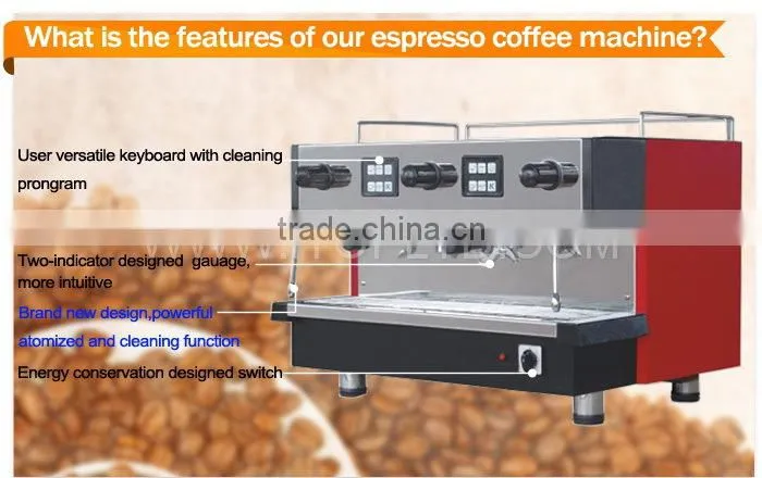11L professional double group coffee maker / espresso coffee machine prices