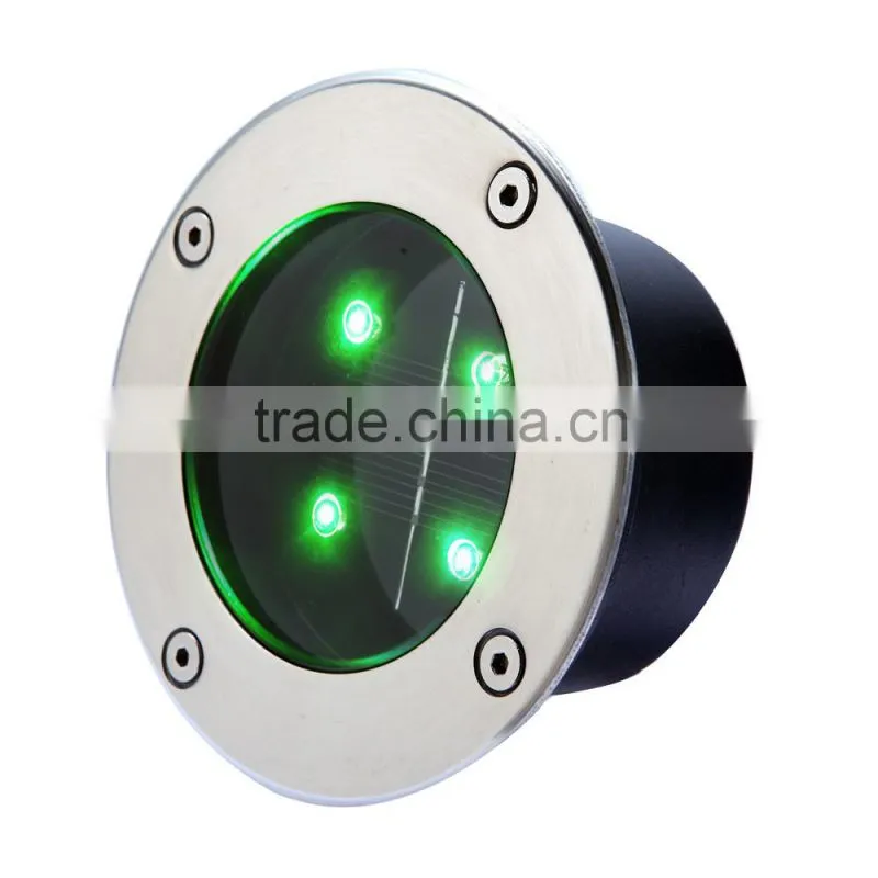 High Power LED tempered glass led solar underground lights