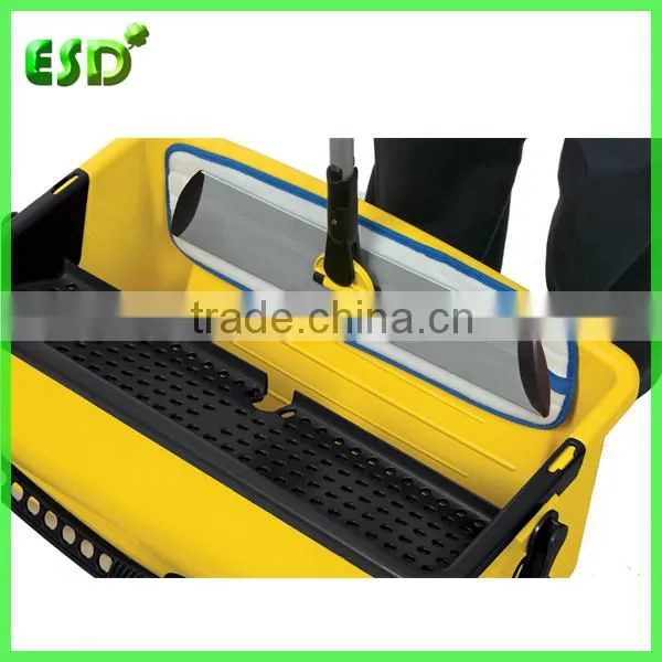 Plastic Flat Mop Bucket With Lid,Cleaning Bucket