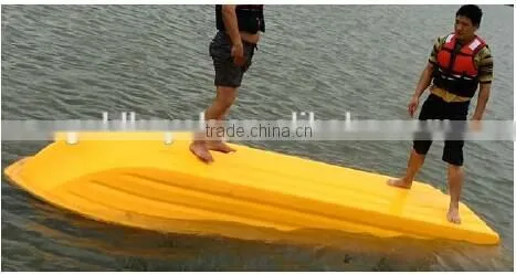 simple plastic big fishing boat for 8-10people together