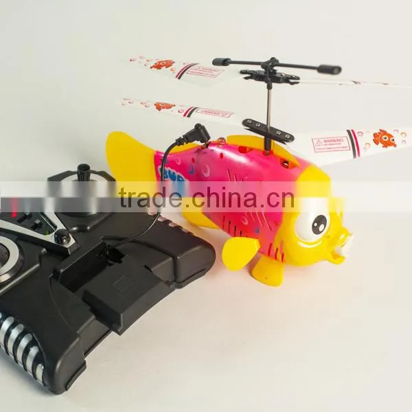 new kids toys for 2014 rc flying fish with bubbles rc helicopter HY-868