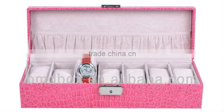 Hot Sale Rectangular Leather Watch Boxes For Women