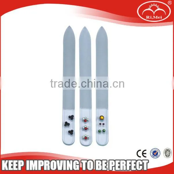 glass nail files with crystals