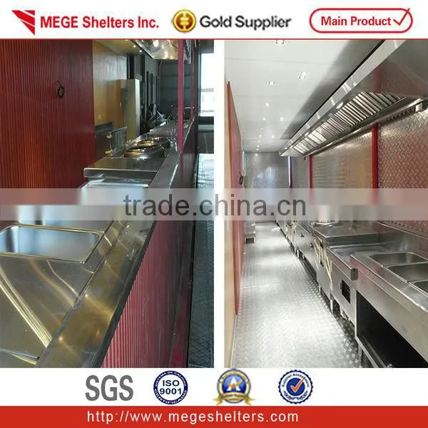 Portable container cook room with electricity and water system