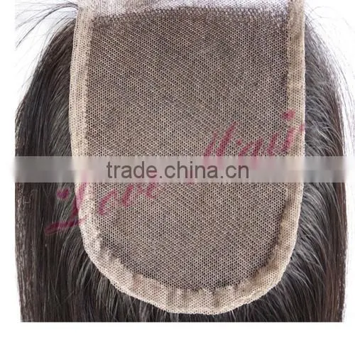 Hot sale natural straight 100% human hair lace colsure 3 way part closure