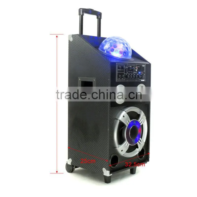 hot sale professional 10 " subwoofer trolley portable bluetooth spaker L-45