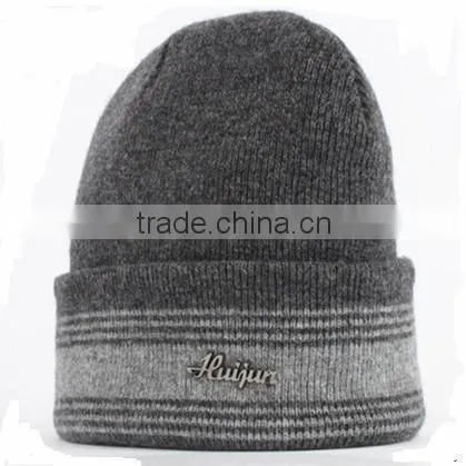 Wholesale custom your own logo hand made merino wool beanie