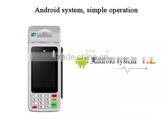 Mobile Payment POS Terminal with MSR,Camera,Printer,GPS,NFC
