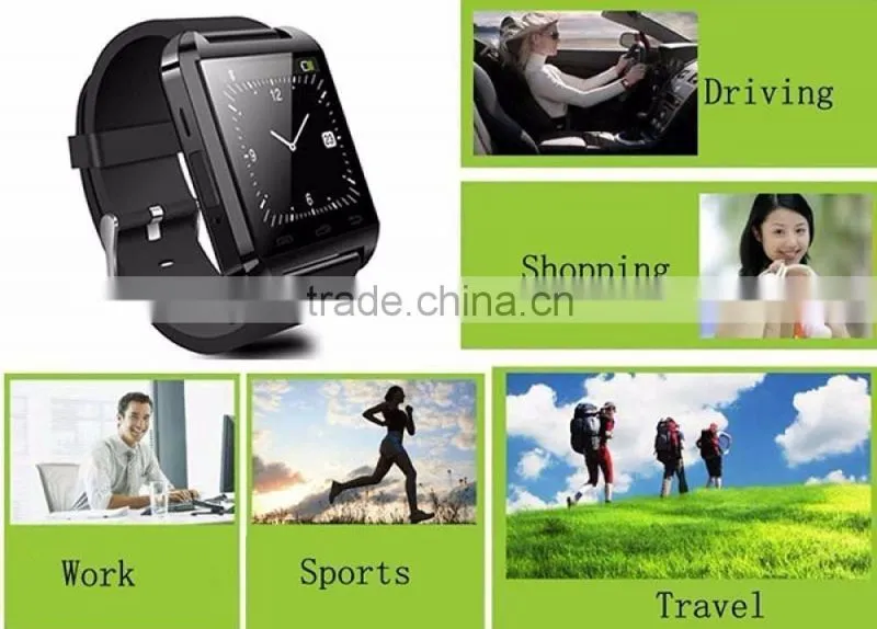 silicon bluetooth samrt watch with camera