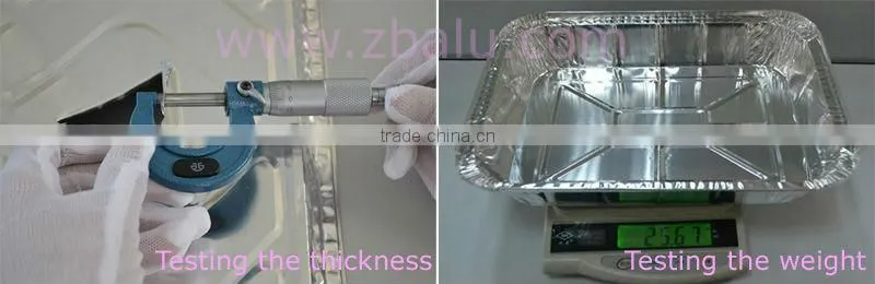 Aluminium foil lids for aluminium foil container