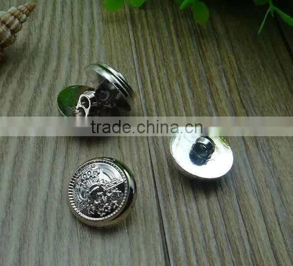 factory wholesale sliver plating plastic sewing button