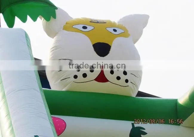 Tiger and snake giant inflatable slide for sale
