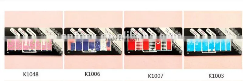 Hot sell sticker nail decals / free nail art stickers / Nail Sticker Decal