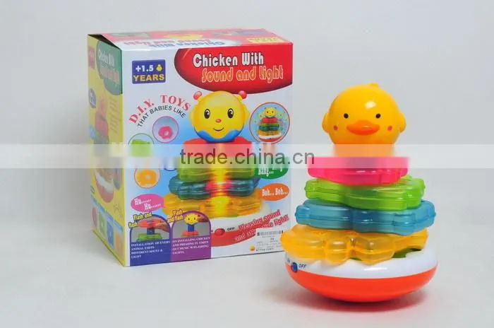 Musical Ring Toss Toy Roly-poly Dolls