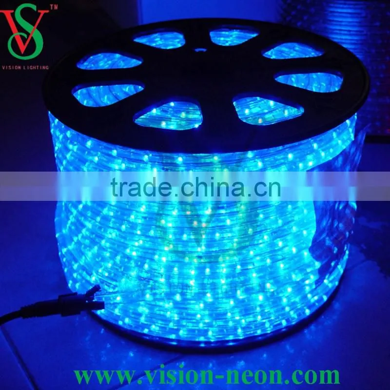 Clear pvc tube color changing led thin rope light