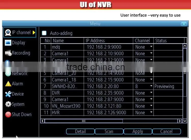 NEW 720P/1MP P2P 4ch h 264 hd dvr manual
