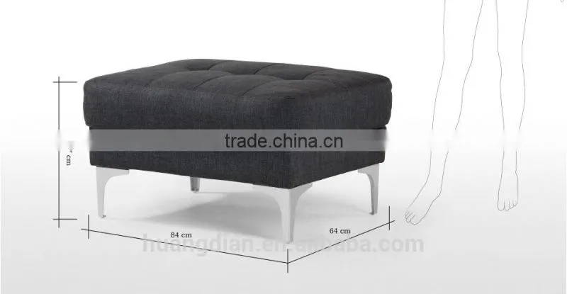 metal feet living room sofa furniture fabric ottoman