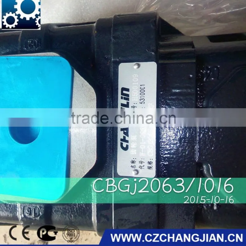 CHANGLIN ZL50H wheel loader gear pump CBGj2060/1016,gear pump for CHANGLIN ZL50H loader