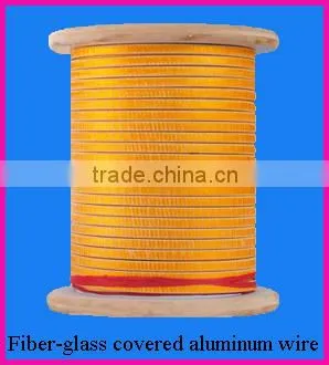 Fiber-glass covered aluminum wire