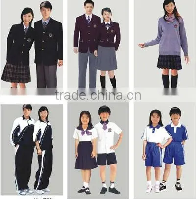 wholesale fashion style school uniform suit