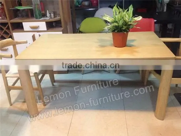 Newest new arrival wooden dining table set rustic