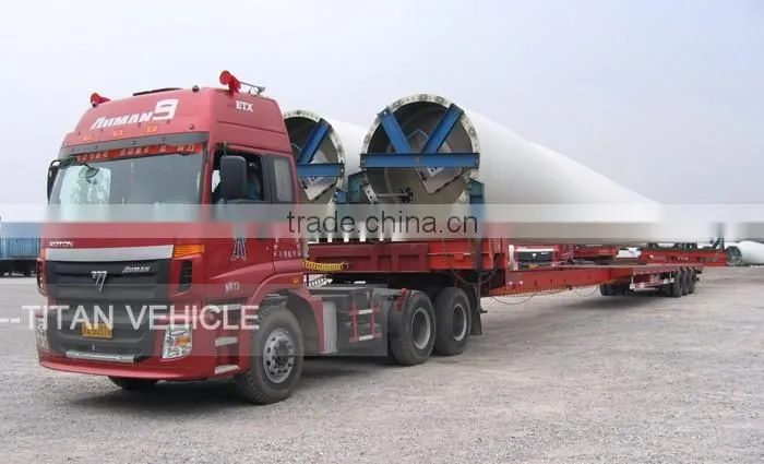 TITAN Extendable Trailer for 45mts 56mts 60 meters Wind Blade Transport
