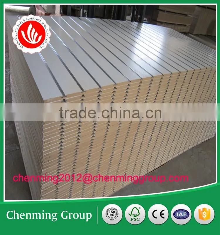 White mdf slatwall panel
