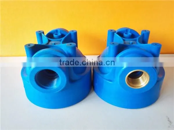 High quality pipe fitting mould 2 cavities pp plastic and copper insert interchangeable nut end cap mould