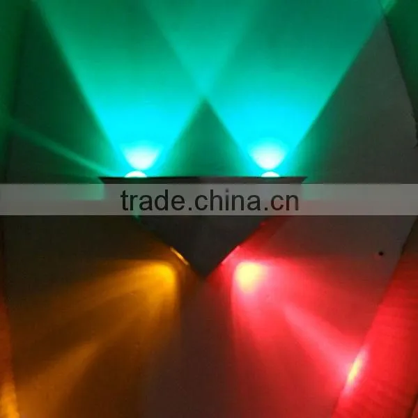 2013 guzhen aluminium triangle 4w wall lighting L235*H115mm