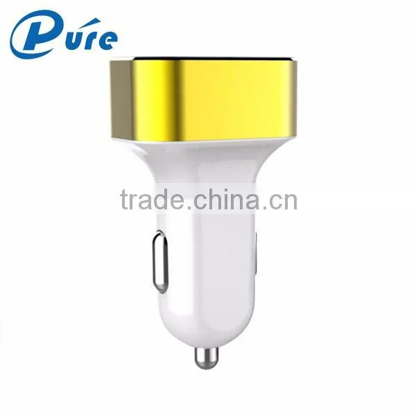 Factory New Product promotional multicolor 3 port usb car charger with LED Light Indication