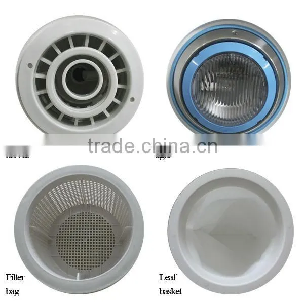 PK8028 swimming pool accessory swim pool disinfection led light pump / swimming pool pipeless integrated filter