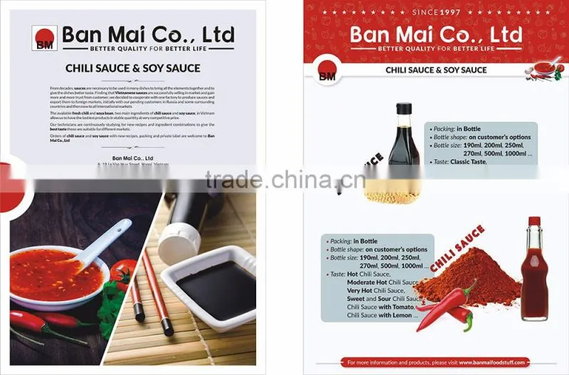 Vietnam Soy sauce in PET bottle