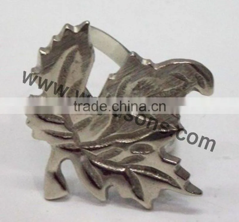 Nickel plated napkin ring and Deer shape napkin ring for weddings used