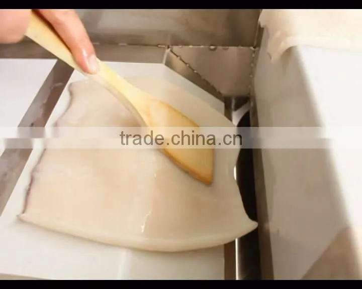 QY-18 High Quality Stainless Steel Squid Fish Cutting Machine Good Cutting Effect Squid Crosswise Cutter