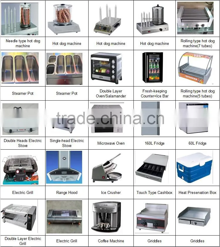 China Multi-functional Street food cart / 2m Mobile Snack Car / Food Truck for Fast Food