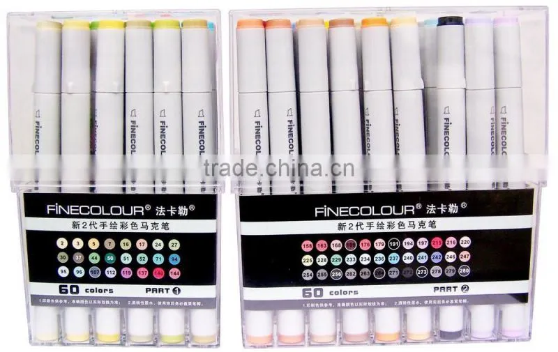 2014 newest sketch marker Permanent twin marker set graffiti markers