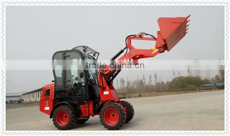 AS908 small wheel loader CS908 hydrostatic with 4-way quick hitch and variable piston pump