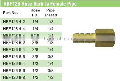 HOSE BARB TO FEMALE PIPE,Pipe Fitting,Brass Fitting,Pipe valve
