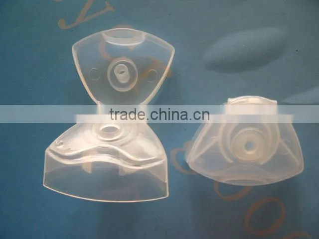 White plastic shampoo bottle caps