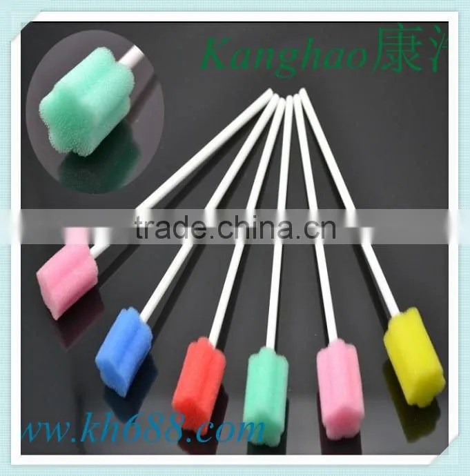 Factory directly sell oral sponge swab with good qualiy for medical using free sample
