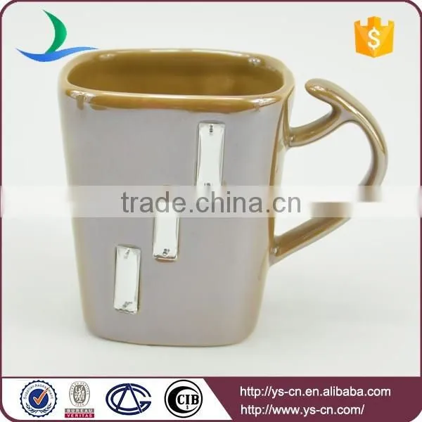 Wholesale ceramic square tea cup sets