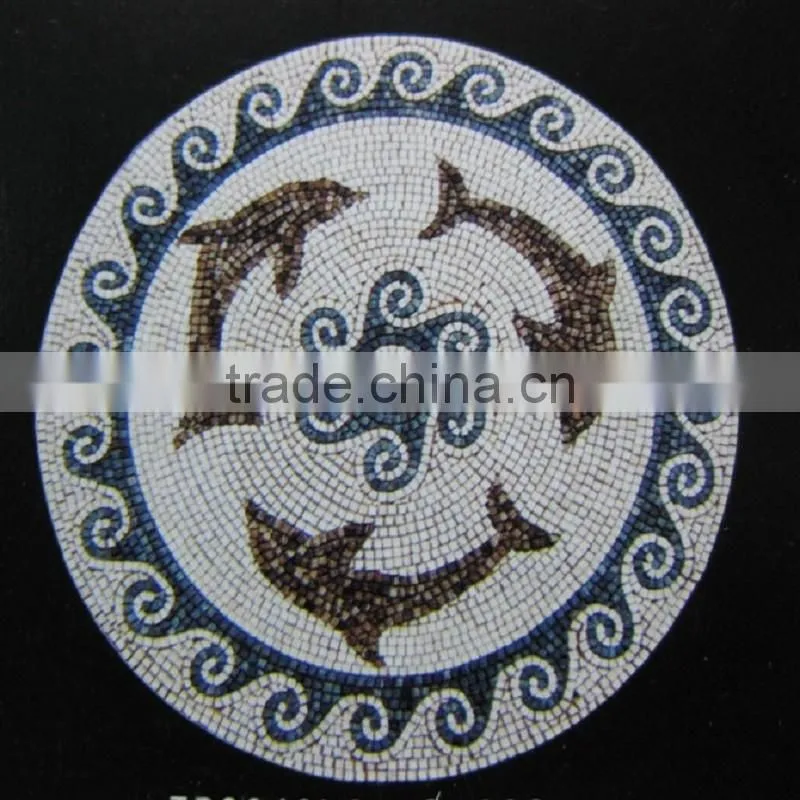 Cheap multicolor marble mosaic wall tiles