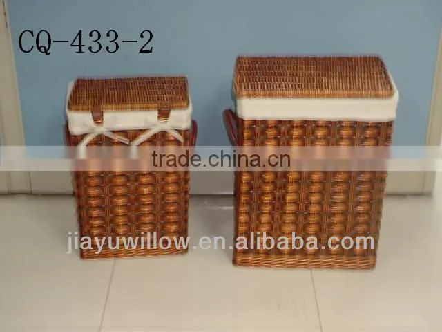 WILLOW LAUNDRY bin wicker laundry BASKETS for sales