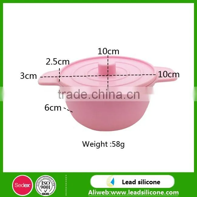 Hot sell promotion gifts unbreakable microwave silicone bowls