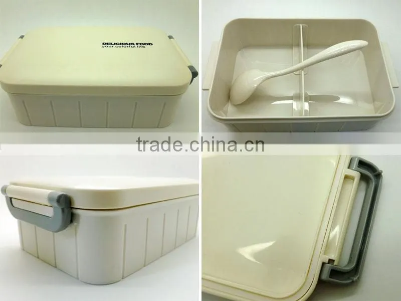 high quality food grade BPA free China style easy open plastic bento lunch box/plastic food container/plastic food box