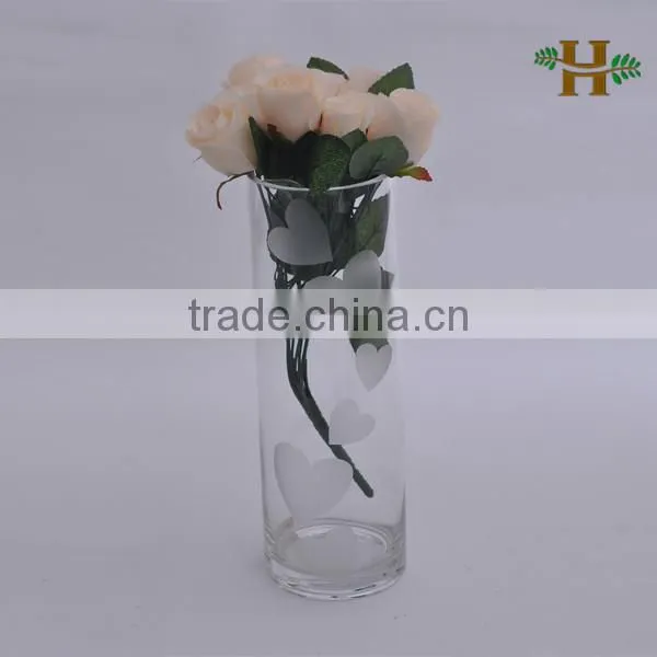 frosted clear glass vases centerpieces, wholesale glass vases