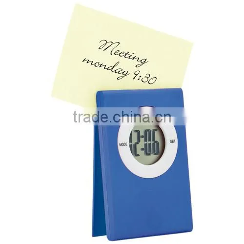 Multifunction digital table clock desk clock with memo click