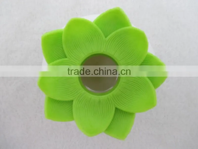 household plastic color eco-friendly lotus toothpick /cotton bud holder